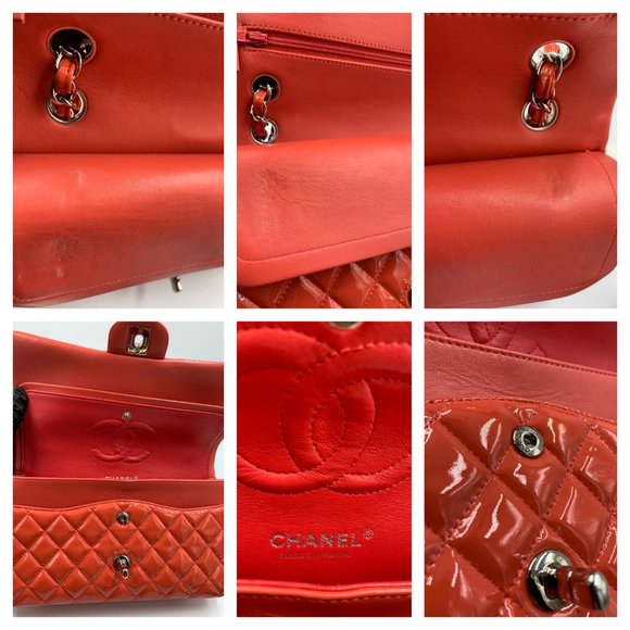 Authentic CHANEL Classic Medium Double Flap Pink Bag SHW - Picture 14 of 17